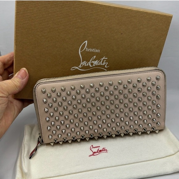 Christian Louboutin Handbags - Christian Louboutin Blush zip around Studded Wallet